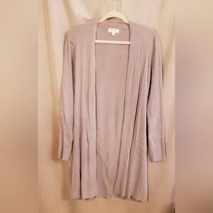 BECAAL CLOTHING RIBBED DUSTER CARDIGAN
